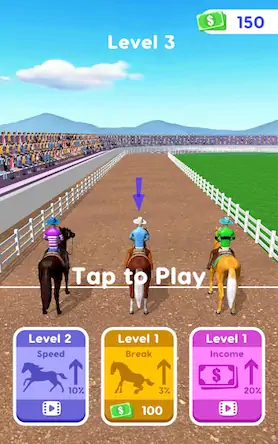 Скачать Конные скачки в 3D [Взлом Бесконечные деньги/MOD Меню] на Андроид