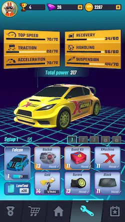 Скачать Rally Clash - Car Racing Tour [Взлом Много монет/Разблокированная версия] на Андроид