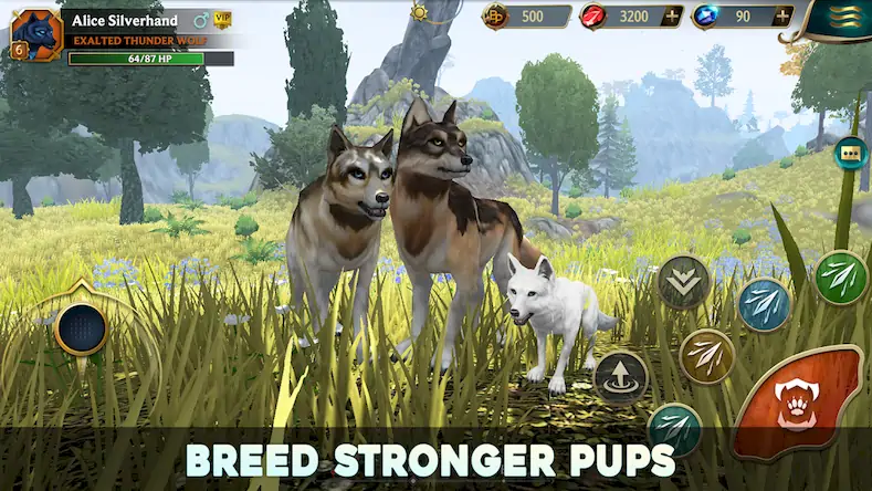 Скачать Wolf Tales - Wild Animal Sim [Взлом Бесконечные монеты/Разблокированная версия] на Андроид