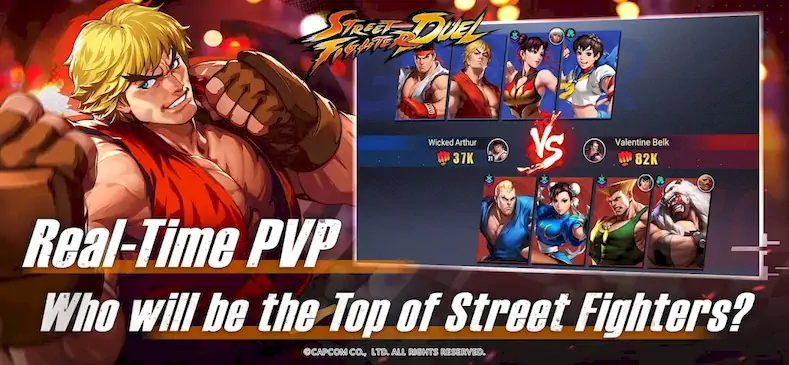 Скачать Street Fighter Duel - Idle RPG [Взлом Бесконечные деньги/МОД Меню] на Андроид