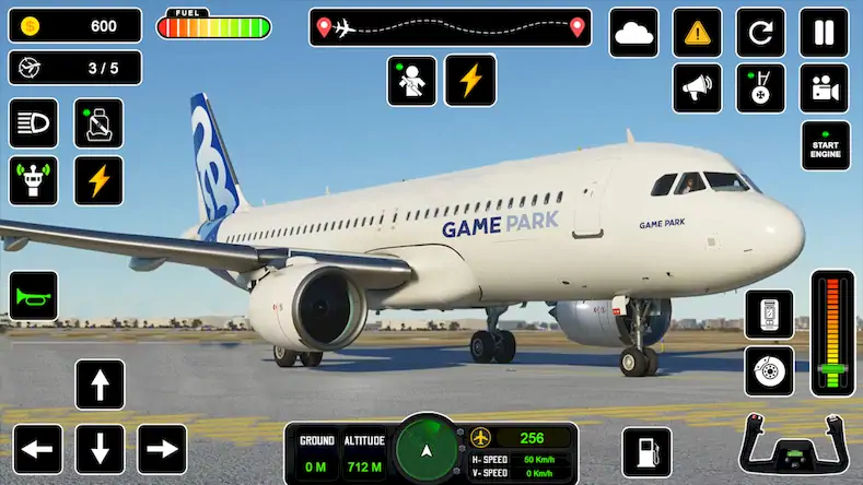 Скачать пилот симулятор: самолет игра [Взлом Бесконечные монеты/God Mode] на Андроид
