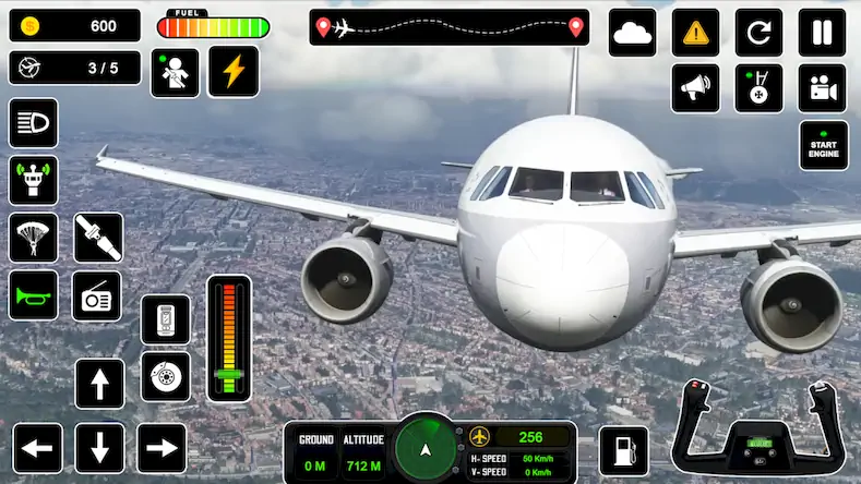 Скачать пилот симулятор: самолет игра [Взлом Бесконечные монеты/God Mode] на Андроид