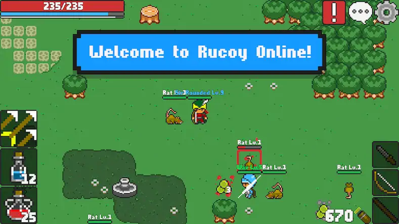 Скачать Rucoy Online - MMORPG MMO RPG [Взлом Много монет/MOD Меню] на Андроид
