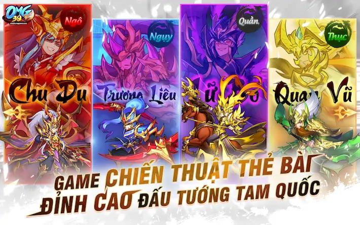 Скачать OMG 3Q - Đấu tướng Tam Quốc [Взлом Много денег/Разблокированная версия] на Андроид