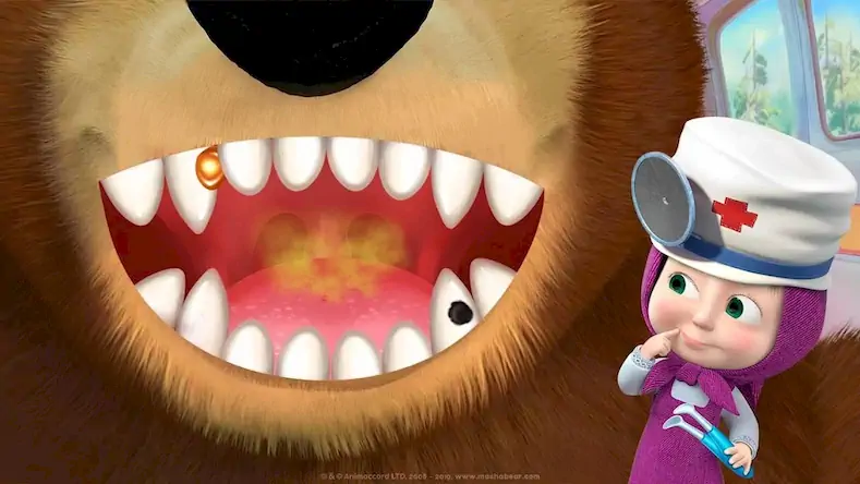 Скачать Маша и Медведь: Лечение Зубов [Взлом Бесконечные деньги/Разблокированная версия] на Андроид