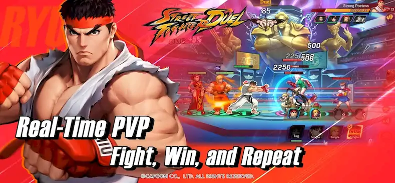Скачать Street Fighter: Duel [Взлом Бесконечные монеты/Режим Бога] на Андроид