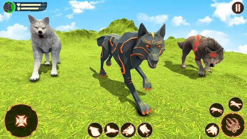 Скачать волк игры : симулятор животных [Взлом Бесконечные монеты/God Mode] на Андроид