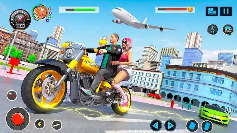 Скачать Flying Bike Driving Simulator [Взлом Бесконечные деньги/Разблокированная версия] на Андроид