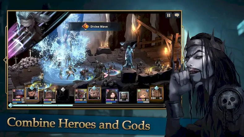 Скачать GODS RAID : Team Battle RPG [Взлом Бесконечные монеты/Режим Бога] на Андроид
