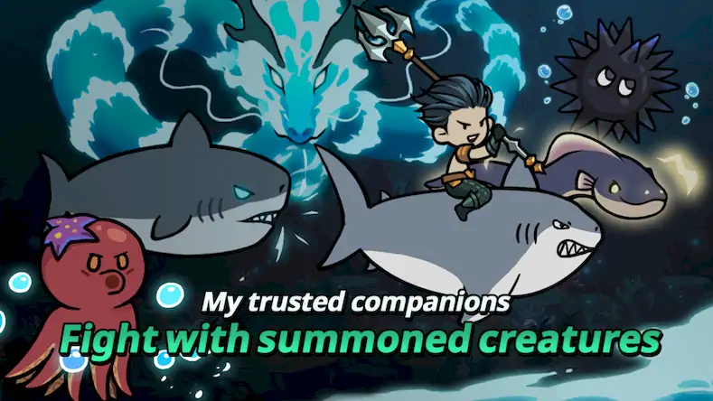 Скачать Raising Poseidon: Idle RPG [Взлом Бесконечные монеты/God Mode] на Андроид