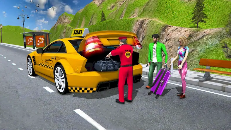 Скачать Taxi Games Driving Car Game 3D [Взлом Много денег/МОД Меню] на Андроид