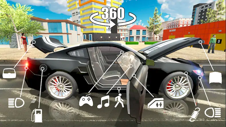 Скачать Симулятор Автомобиля 2 [Взлом Много денег/God Mode] на Андроид