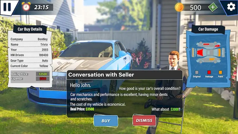 Скачать Car Saler Simulator 2023 игра [Взлом Много денег/Режим Бога] на Андроид