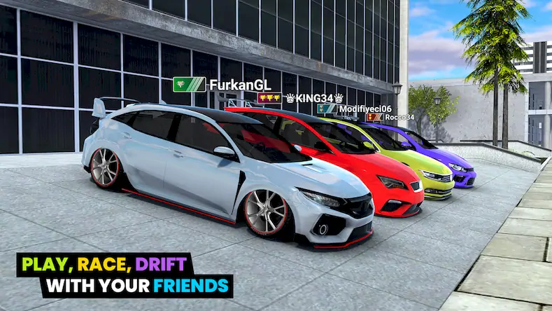 Скачать Car Parking 3D: Online Drift [Взлом Бесконечные монеты/God Mode] на Андроид