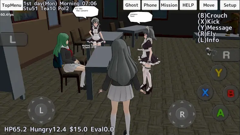 Скачать School Girls Simulator [Взлом Бесконечные монеты/God Mode] на Андроид