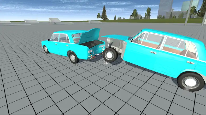 Скачать Simple Car Crash Physics Sim [Взлом Много денег/МОД Меню] на Андроид