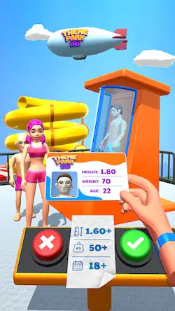 Скачать Theme Park 3D - Fun Aquapark [Взлом Бесконечные монеты/Unlocked] на Андроид