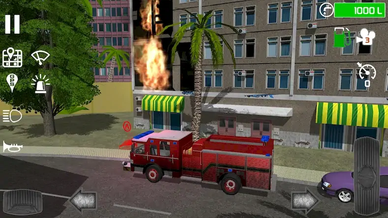 Скачать Fire Engine Simulator [Взлом Много денег/Unlocked] на Андроид