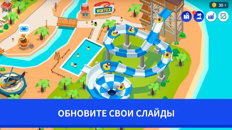 Скачать Idle Theme Park Tycoon [Взлом Много монет/Unlocked] на Андроид