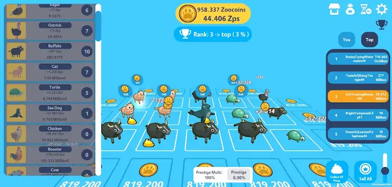 Скачать Animal Zoo Clicker [Взлом Бесконечные деньги/God Mode] на Андроид