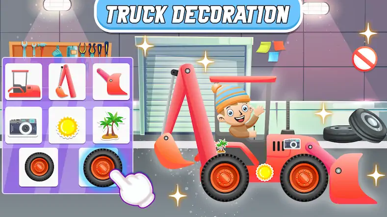 Скачать Kids Construction Trucks Games [Взлом Бесконечные монеты/Разблокированная версия] на Андроид