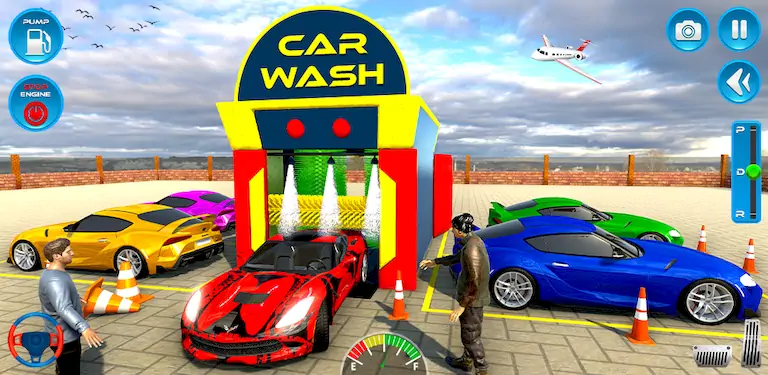 Скачать Автомойка: Парковка 3D Игры [Взлом Много монет/Unlocked] на Андроид