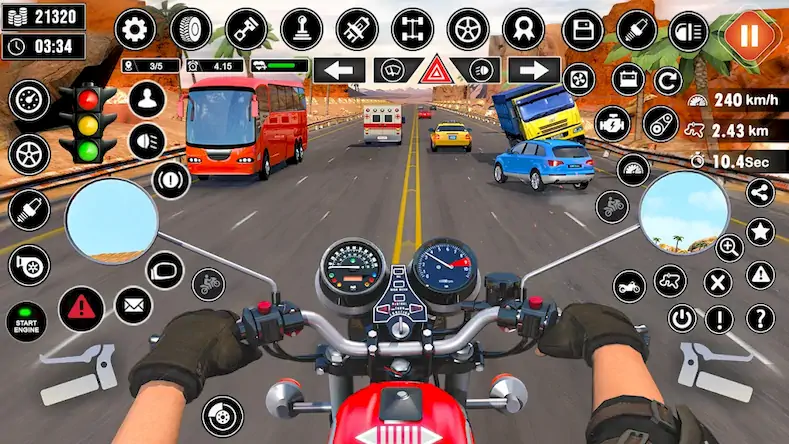 Скачать Motorcycle Game - Bike Game 3D [Взлом Много денег/Unlocked] на Андроид