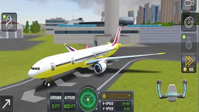 Скачать Flight Simulator-Pilot Plane X [Взлом Бесконечные деньги/MOD Меню] на Андроид