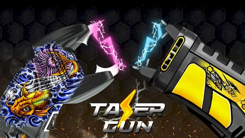 Скачать Taser Gun Prank: Gun Simulator [Взлом Много монет/Unlocked] на Андроид