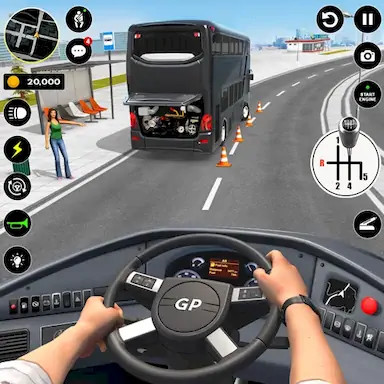 Скачать Bus Driving Simulator PVP Game [Взлом Бесконечные монеты/Режим Бога] на Андроид