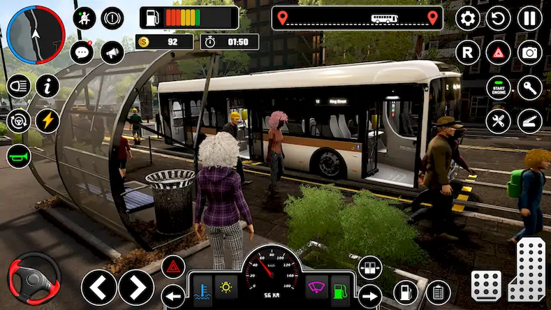 Скачать Bus Driving Simulator PVP Game [Взлом Бесконечные монеты/Режим Бога] на Андроид