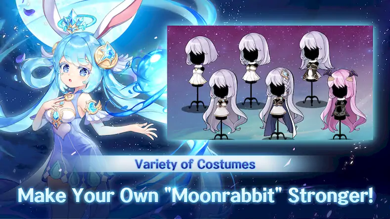 Скачать Idle Moon Rabbit: AFK RPG [Взлом Бесконечные деньги/God Mode] на Андроид