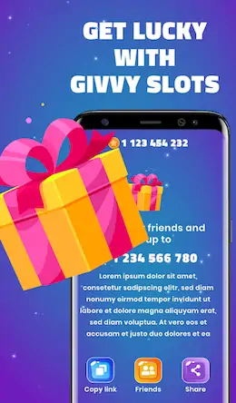 Скачать Givvy Slots, SPIN and WIN! [Взлом Много денег/Unlocked] на Андроид