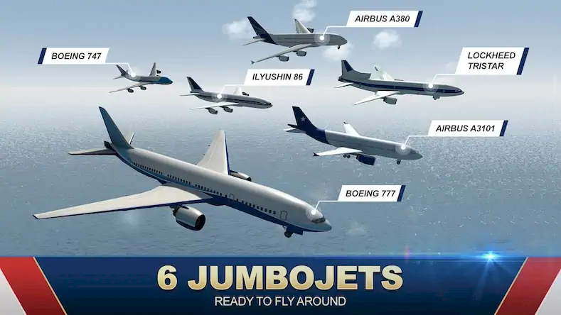 Скачать Jumbo Jet Flight Simulator [Взлом Бесконечные монеты/Режим Бога] на Андроид