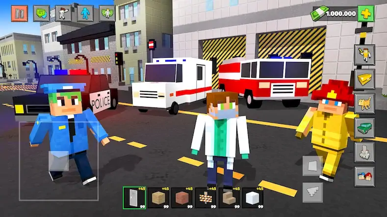 Скачать Block City 3D: Игра Симулятор [Взлом Много монет/MOD Меню] на Андроид