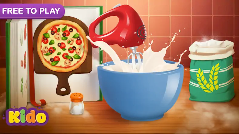 Скачать Pizza Baking Kids Games [Взлом Бесконечные деньги/God Mode] на Андроид