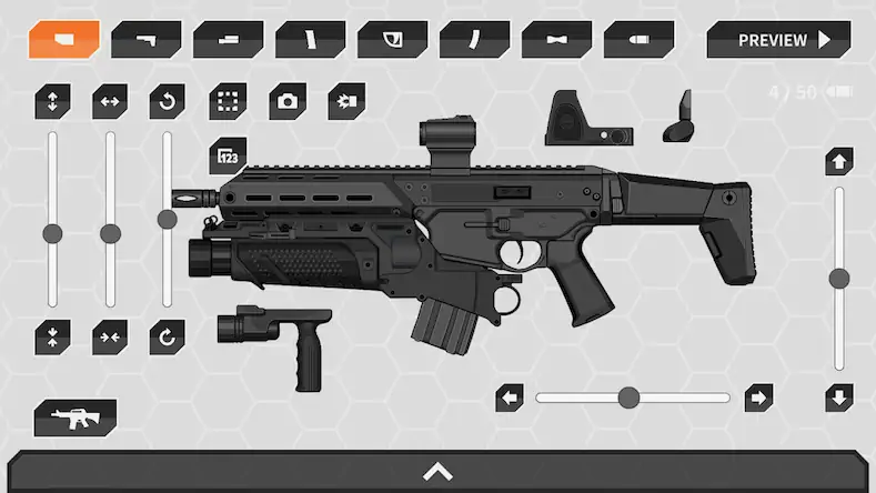 Скачать Gun Maker - настройка и дизайн [Взлом Много монет/Unlocked] на Андроид