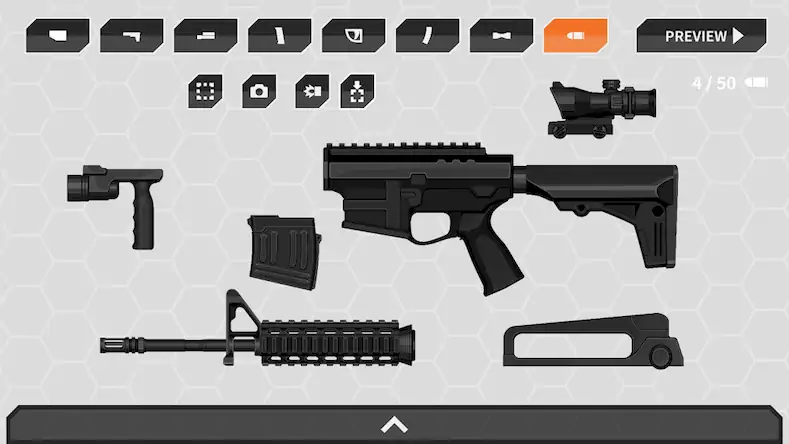 Скачать Gun Maker - настройка и дизайн [Взлом Много монет/Unlocked] на Андроид