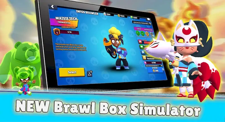 Скачать Olympus Box Simul: brawl stars [Взлом Много монет/Режим Бога] на Андроид
