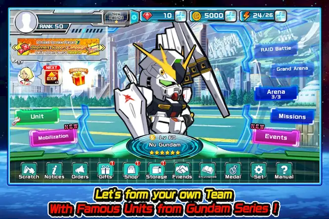 Скачать LINE: Gundam Wars [Взлом Бесконечные монеты/God Mode] на Андроид