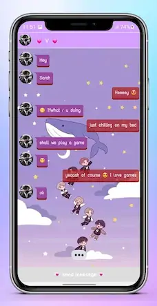 Скачать BTS Messenger: Chat Simulation [Взлом Бесконечные деньги/Режим Бога] на Андроид