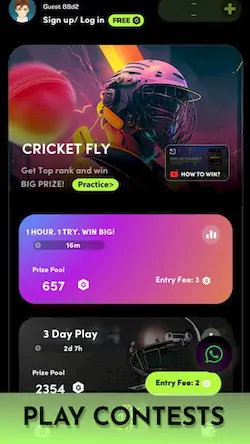 Скачать Cricket Fly x Gamifly [Взлом Много денег/MOD Меню] на Андроид