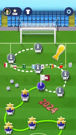 Скачать Soccer Super Star - футбол [Взлом Много денег/MOD Меню] на Андроид