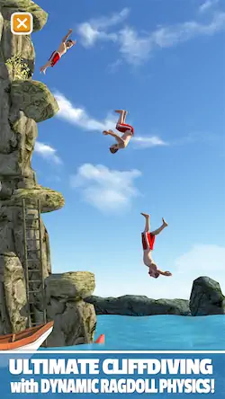 Скачать Flip Diving [Взлом Много монет/Режим Бога] на Андроид
