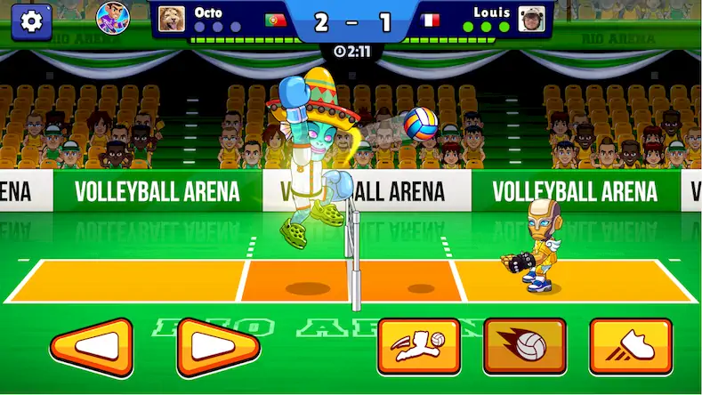 Скачать Volleyball Arena: Spike Hard [Взлом Бесконечные деньги/Режим Бога] на Андроид