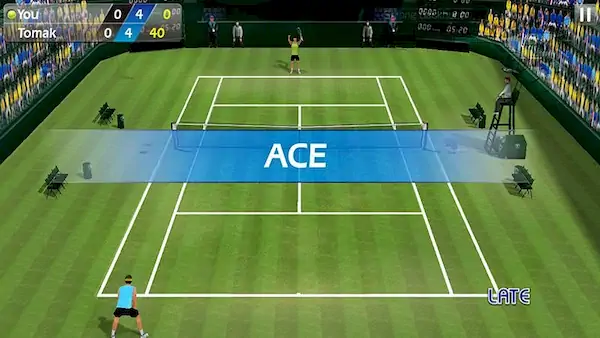 Скачать Теннис пальцем 3D - Tennis [Взлом Бесконечные деньги/Unlocked] на Андроид