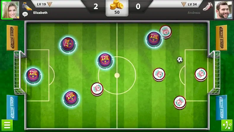 Скачать Soccer Stars: Football Kick [Взлом Много монет/Unlocked] на Андроид