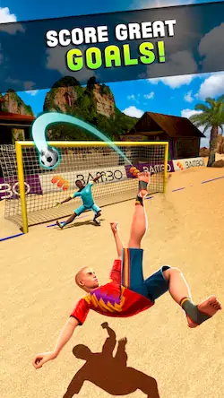 Скачать Shoot Цель Пляжный футбол [Взлом Много денег/МОД Меню] на Андроид