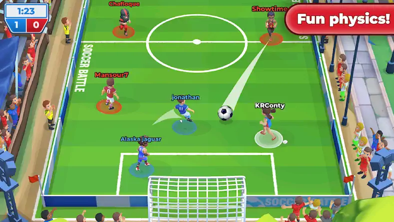 Скачать Футбол: Soccer Battle [Взлом Много монет/МОД Меню] на Андроид