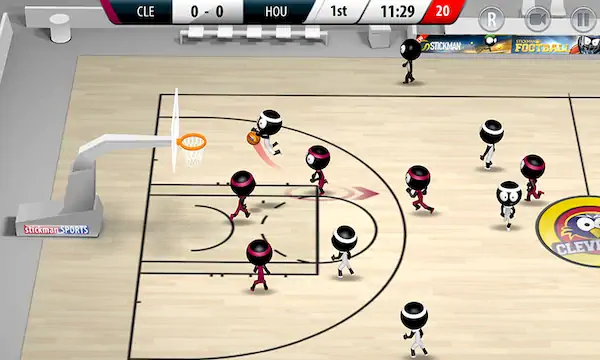 Скачать Stickman Basketball 3D [Взлом Бесконечные деньги/MOD Меню] на Андроид